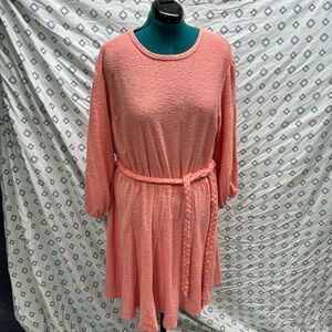 Anthropologie Saturday Sunday Pink Casual Twirl Dress Ballet Pink